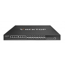 Коммутатор L3 Вектор, 20 портов 100/1000BaseX SFP, 4xGE, 4 порта 1/10GE SFP+