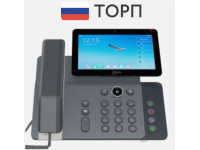 SIP телефон РТУ T27BP RU, Android, 20 линий, 2 порта 10/100/1000, 7" цветной дисплей Touch Scrin 1024x600, PoE, 115 DSS, РЕЕСТР