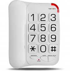 Проводной телефон teXet TX-201, белый