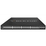 Коммутатор L3 Вектор, 48 портов 10/100/1000BaseT с PoE+, 6 портов 1/10GE SFP+