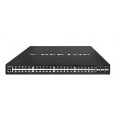 Коммутатор L2 Вектор, 48 портов 100/1000BaseT с POE+, 6 порта 1/10GE SFP+